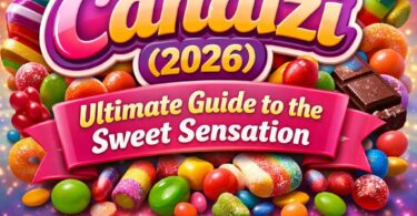 Colorful Candizi sweet treats arranged in a decorative gift box”